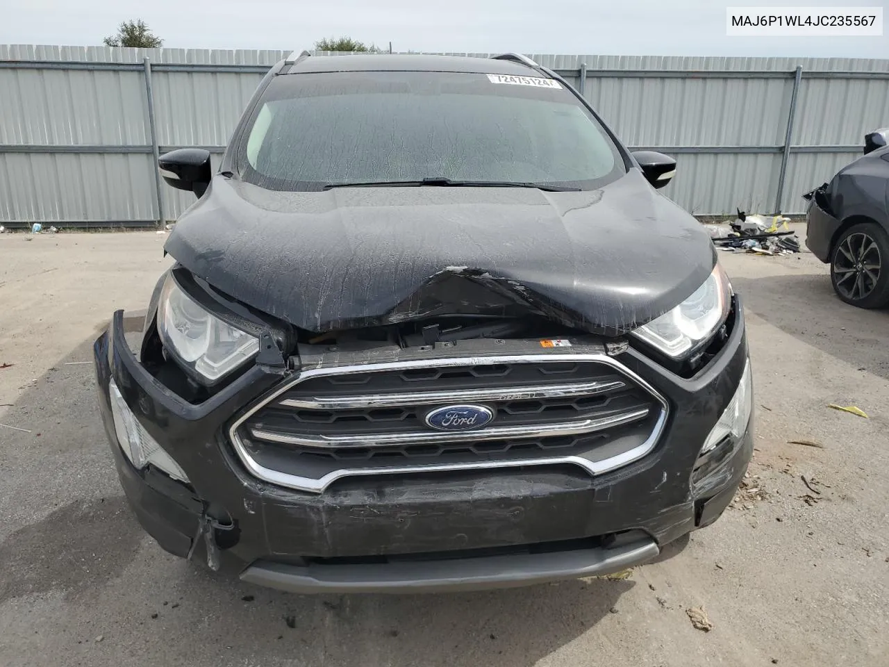 2018 Ford Ecosport Titanium VIN: MAJ6P1WL4JC235567 Lot: 72475124