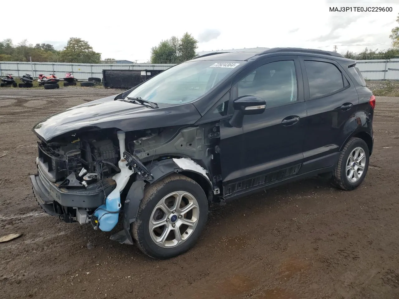 2018 Ford Ecosport Se VIN: MAJ3P1TE0JC229600 Lot: 72924364