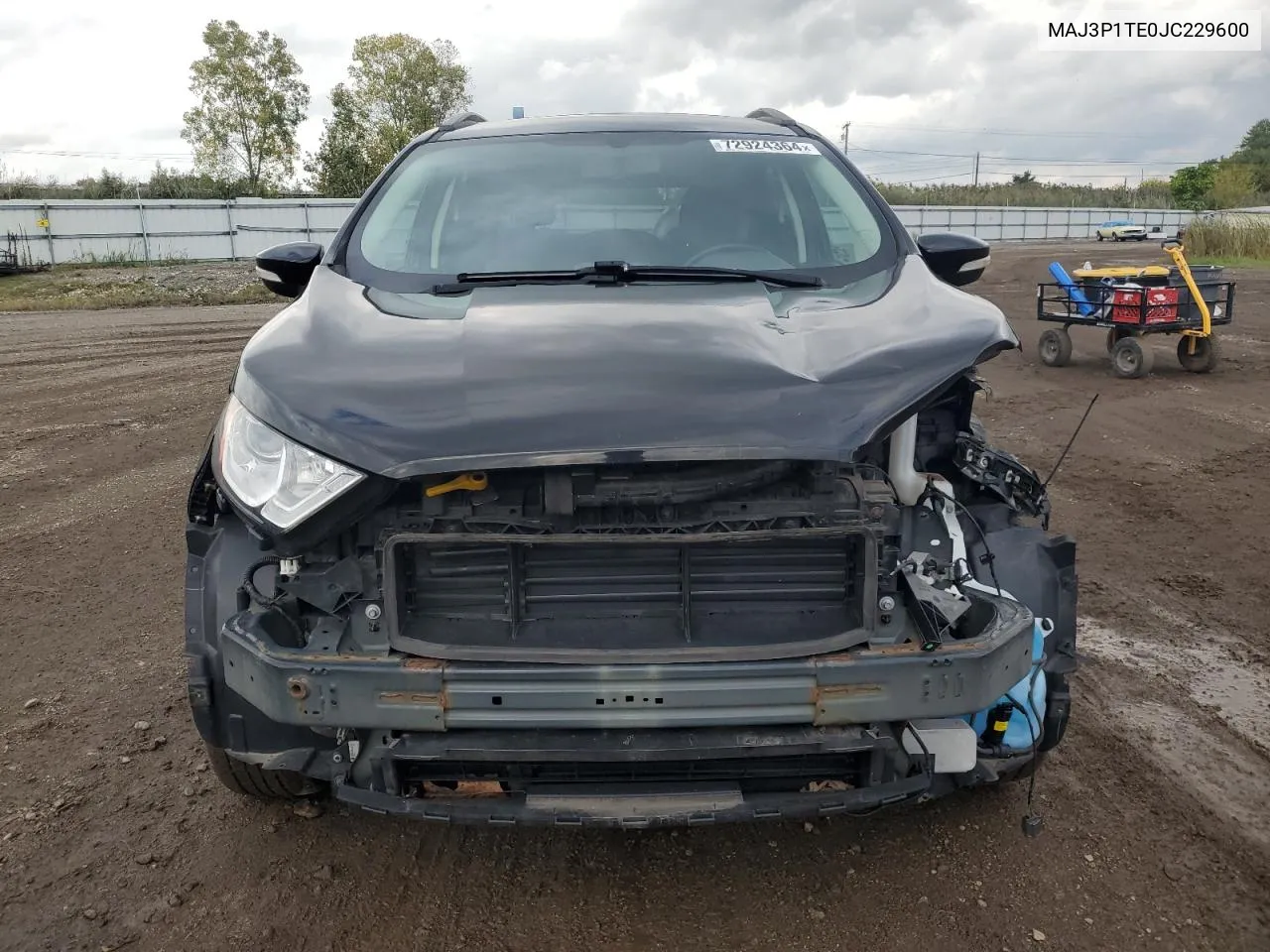 2018 Ford Ecosport Se VIN: MAJ3P1TE0JC229600 Lot: 72924364