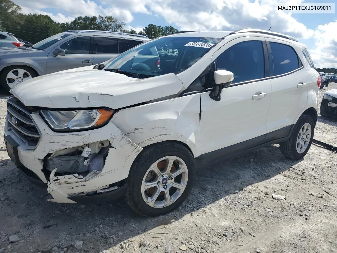 2018 Ford Ecosport Se VIN: MAJ3P1TEXJC189011 Lot: 73371524