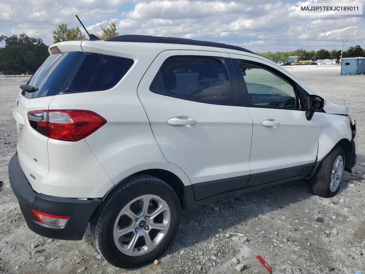 2018 Ford Ecosport Se VIN: MAJ3P1TEXJC189011 Lot: 73371524