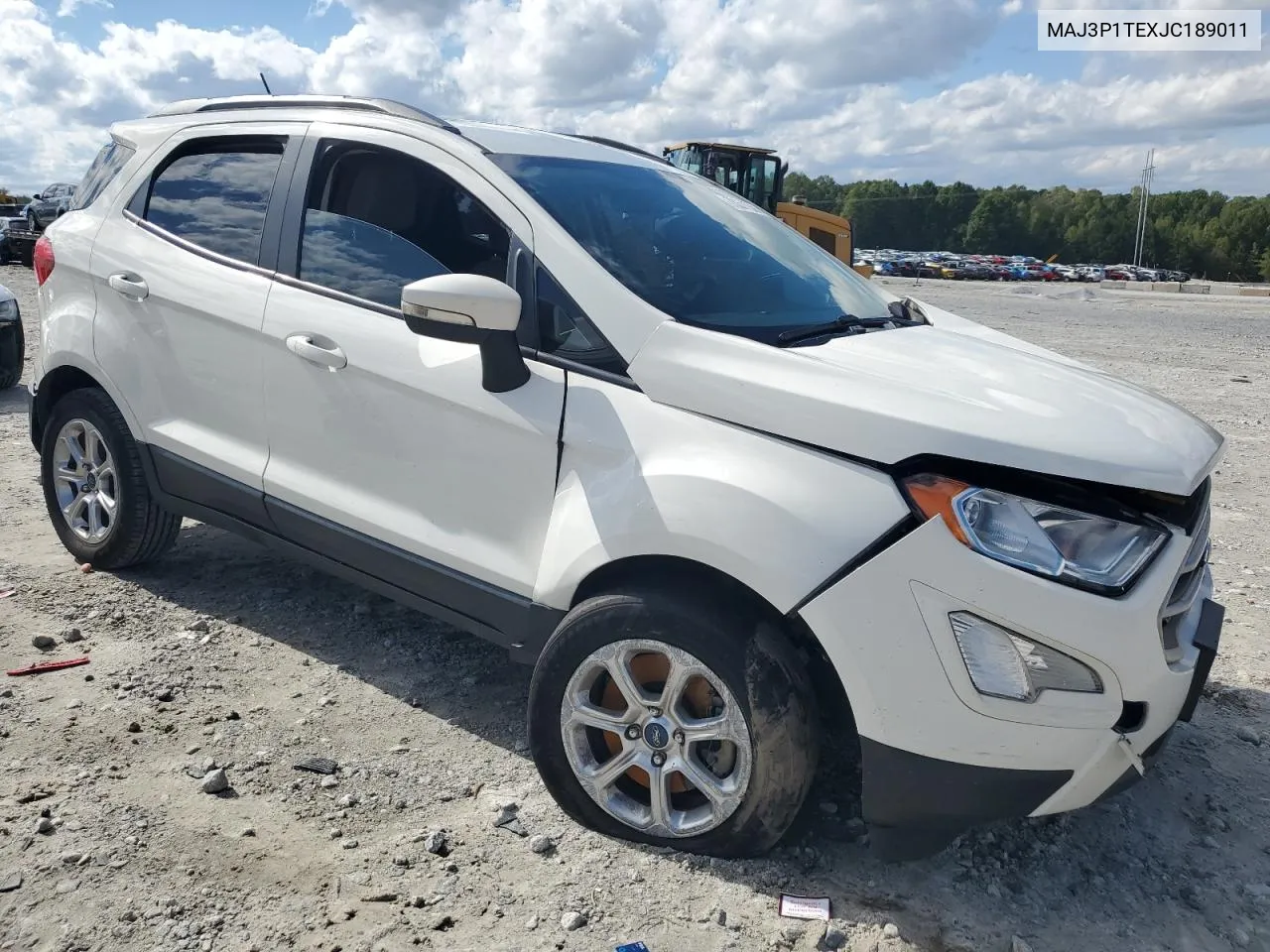 2018 Ford Ecosport Se VIN: MAJ3P1TEXJC189011 Lot: 73371524