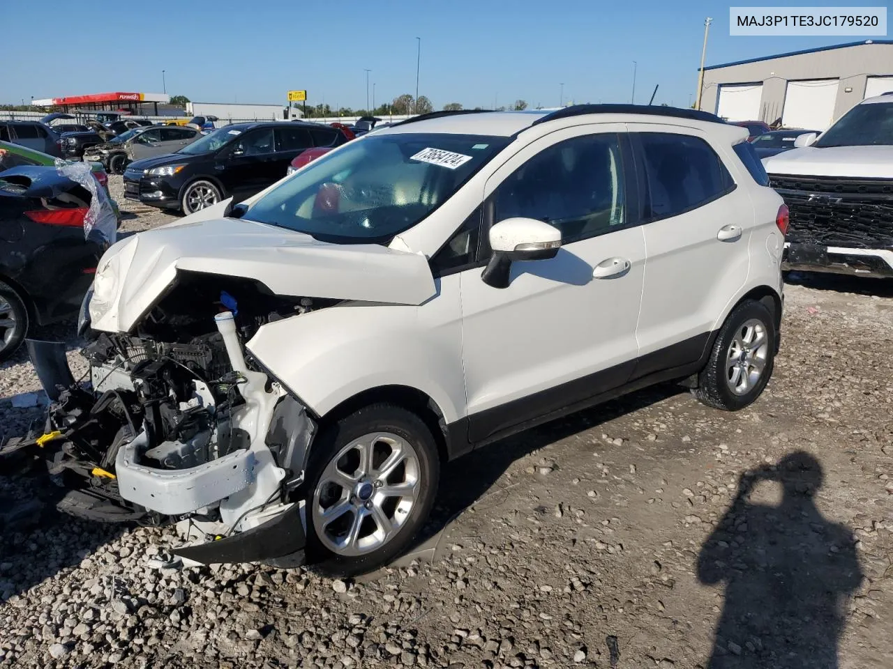 2018 Ford Ecosport Se VIN: MAJ3P1TE3JC179520 Lot: 73654124