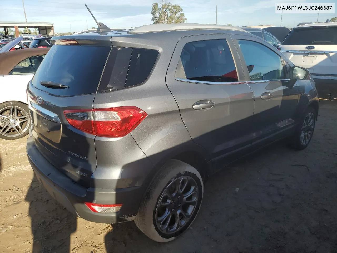 2018 Ford Ecosport Titanium VIN: MAJ6P1WL3JC246687 Lot: 73849294