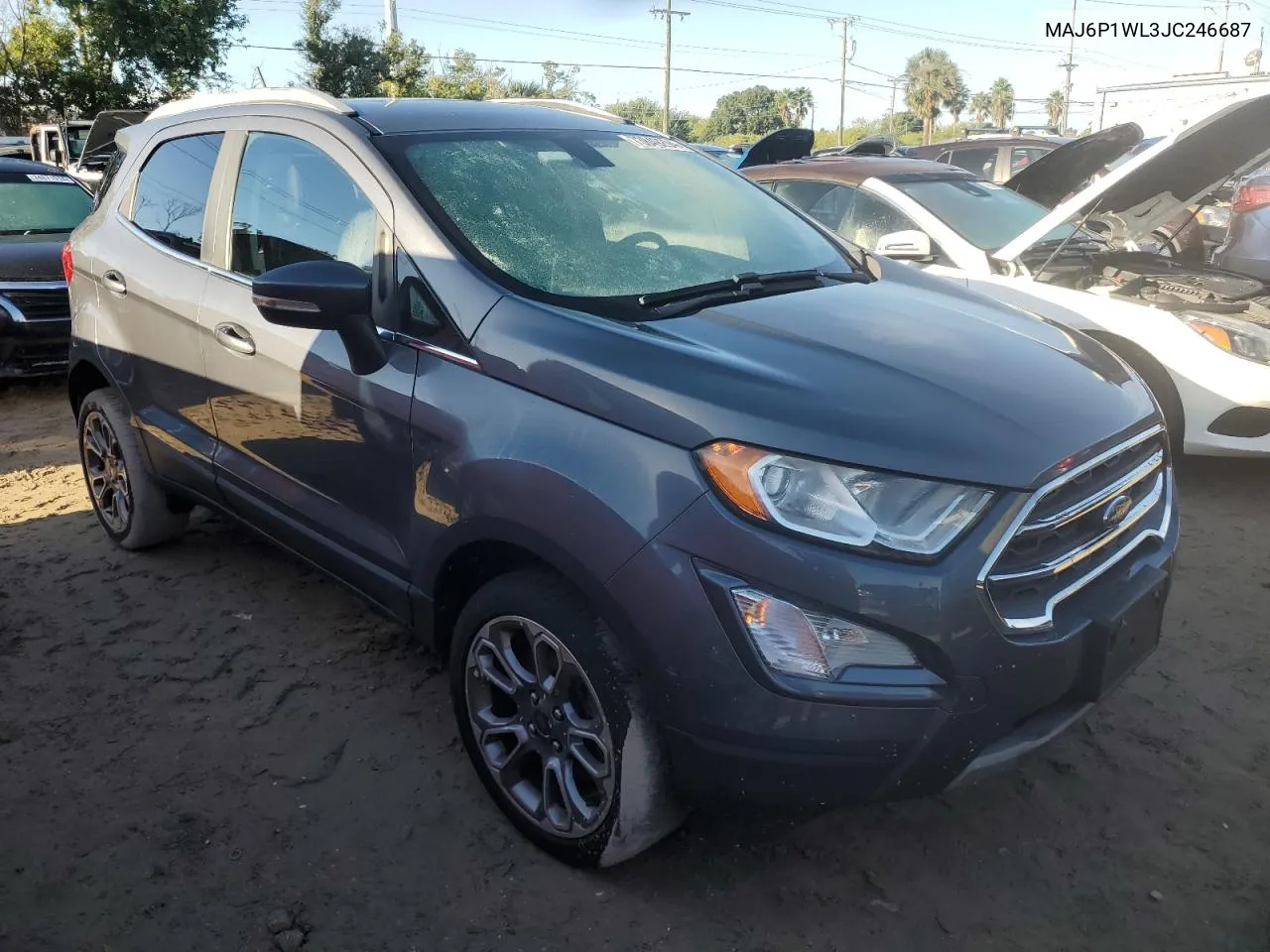 2018 Ford Ecosport Titanium VIN: MAJ6P1WL3JC246687 Lot: 73849294