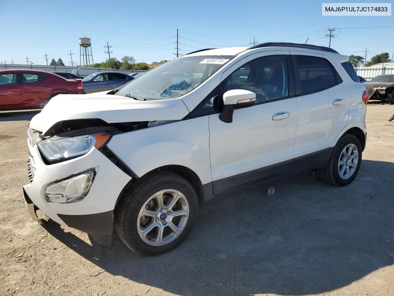 2018 Ford Ecosport Se VIN: MAJ6P1UL7JC174833 Lot: 74059774