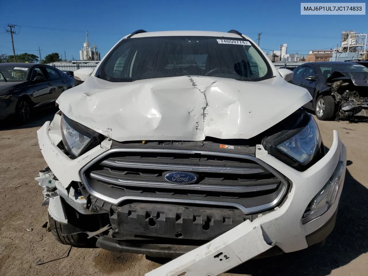 2018 Ford Ecosport Se VIN: MAJ6P1UL7JC174833 Lot: 74059774