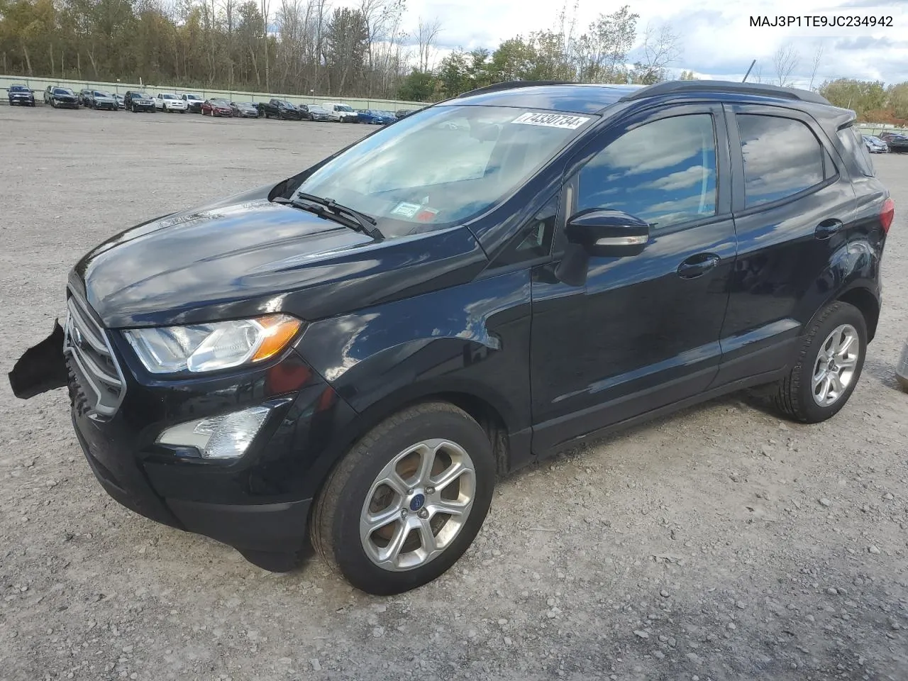 2018 Ford Ecosport Se VIN: MAJ3P1TE9JC234942 Lot: 74330734