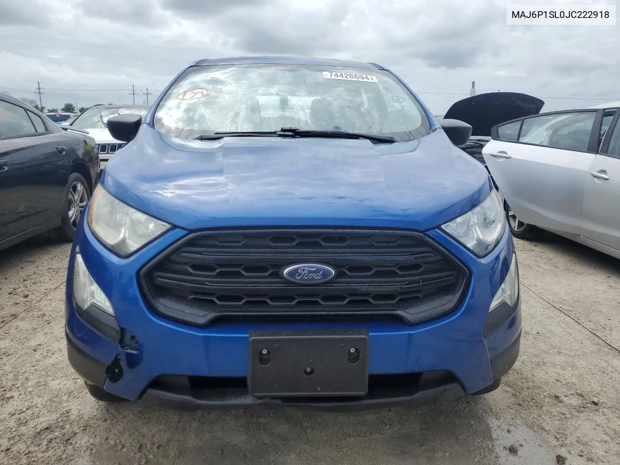 2018 Ford Ecosport S VIN: MAJ6P1SL0JC222918 Lot: 74428694