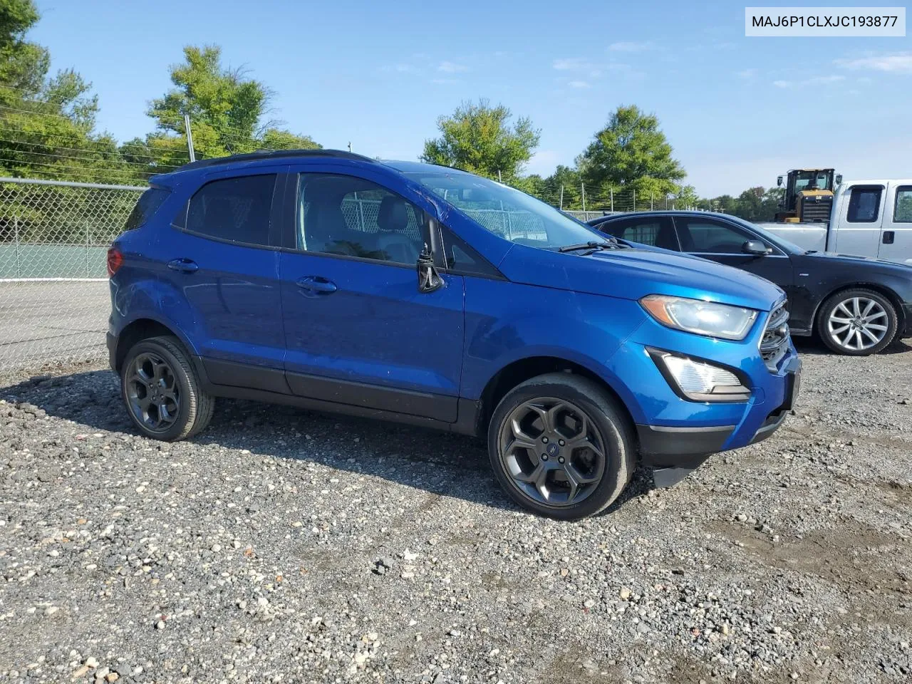 2018 Ford Ecosport Ses VIN: MAJ6P1CLXJC193877 Lot: 74487884