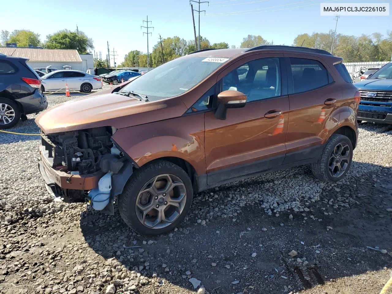 2018 Ford Ecosport Ses VIN: MAJ6P1CL3JC226105 Lot: 74588654