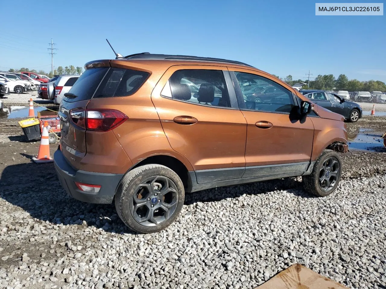 2018 Ford Ecosport Ses VIN: MAJ6P1CL3JC226105 Lot: 74588654