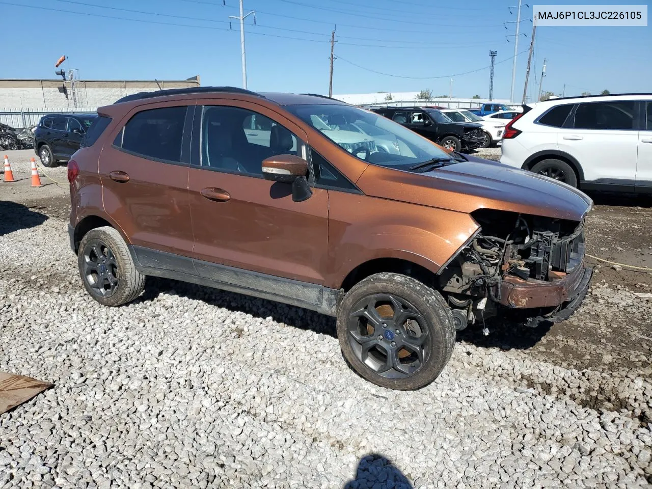 2018 Ford Ecosport Ses VIN: MAJ6P1CL3JC226105 Lot: 74588654