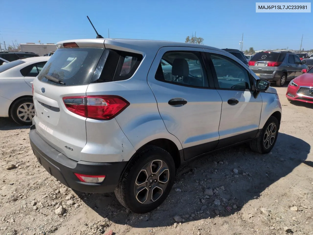 2018 Ford Ecosport S VIN: MAJ6P1SL7JC233981 Lot: 75088824