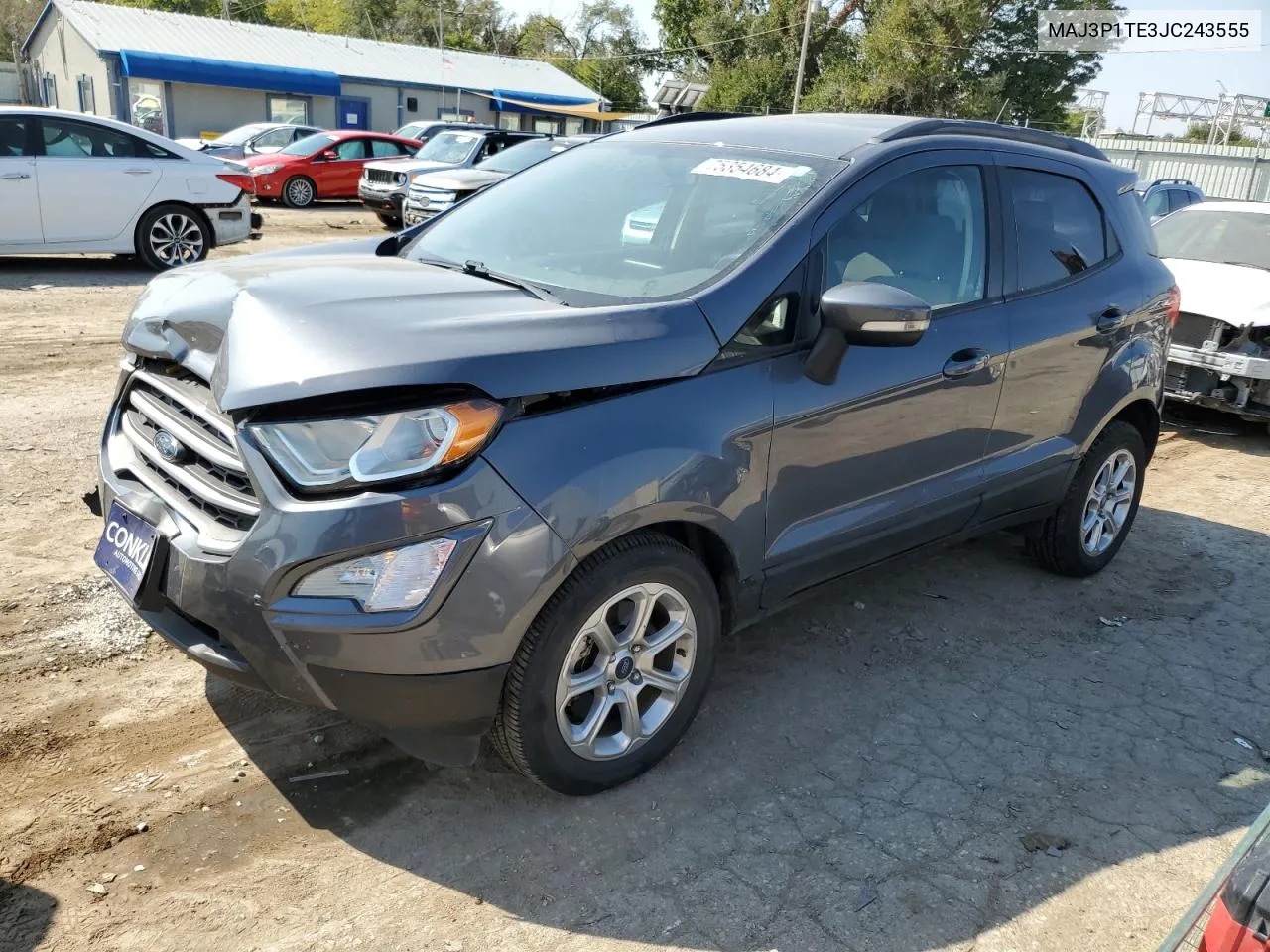 2018 Ford Ecosport Se VIN: MAJ3P1TE3JC243555 Lot: 75354684