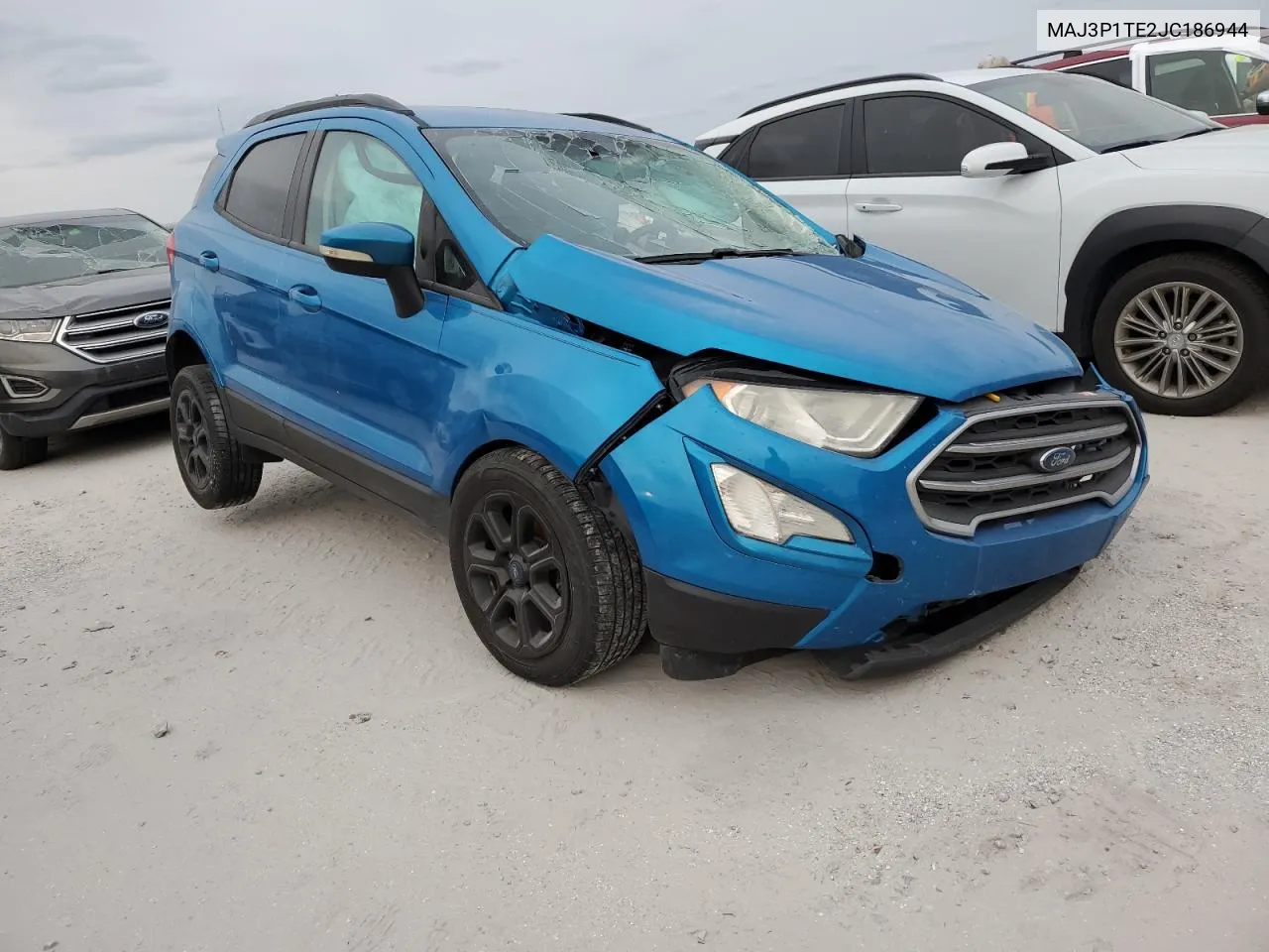 2018 Ford Ecosport Se VIN: MAJ3P1TE2JC186944 Lot: 75409174