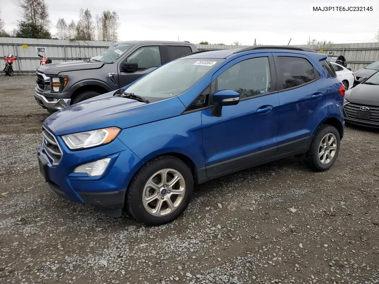 2018 Ford Ecosport Se VIN: MAJ3P1TE6JC232145 Lot: 75648864