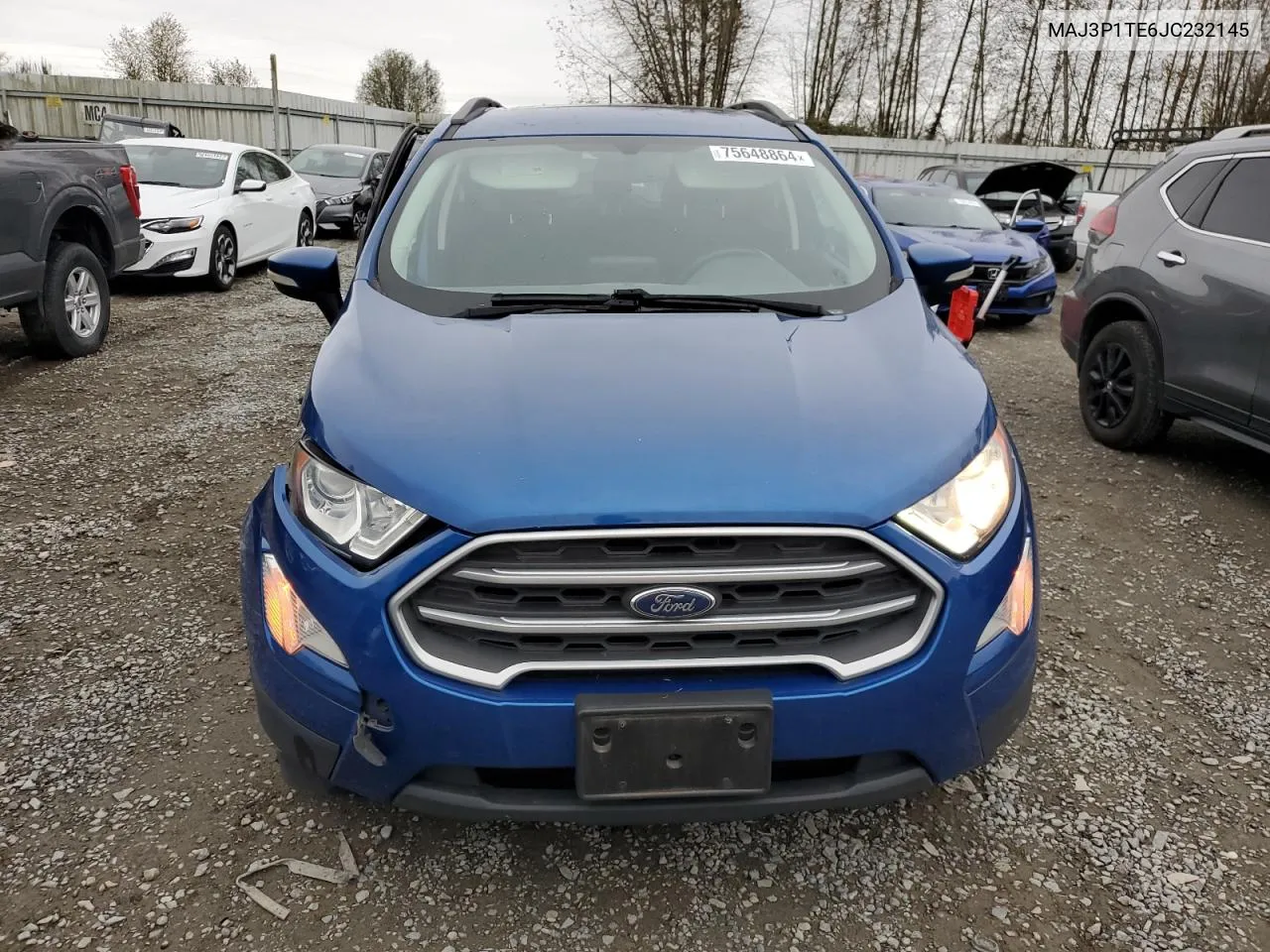 2018 Ford Ecosport Se VIN: MAJ3P1TE6JC232145 Lot: 75648864