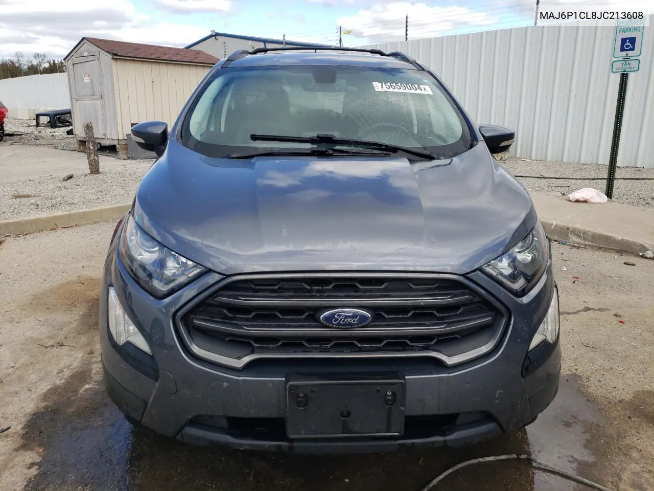 2018 Ford Ecosport Ses VIN: MAJ6P1CL8JC213608 Lot: 75659004