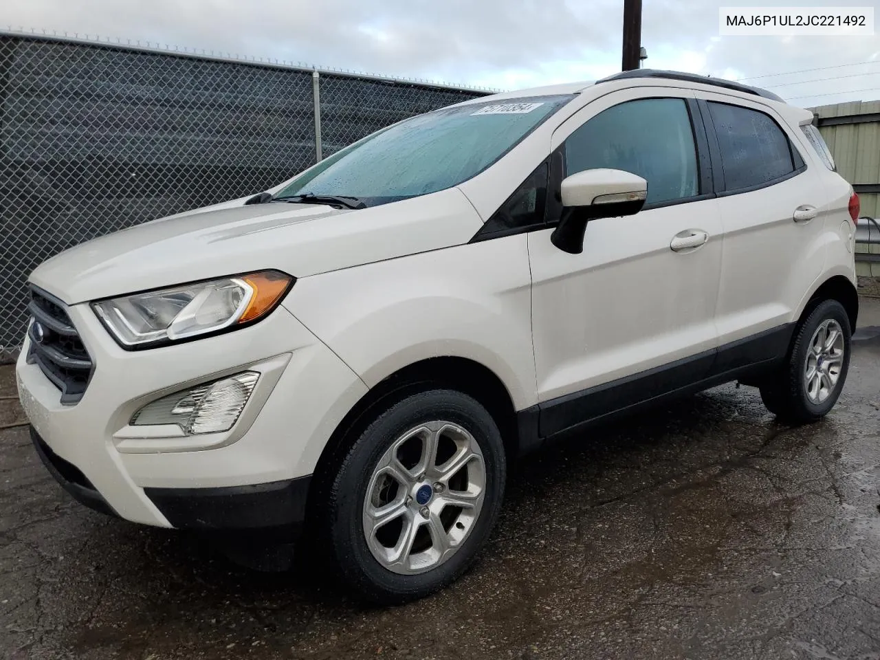 2018 Ford Ecosport Se VIN: MAJ6P1UL2JC221492 Lot: 75710354