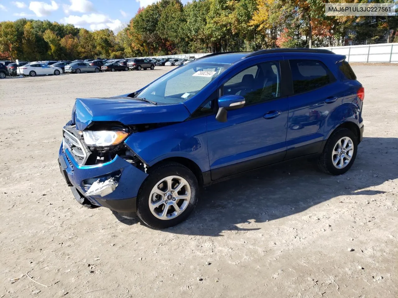 2018 Ford Ecosport Se VIN: MAJ6P1UL3JC227561 Lot: 75882594