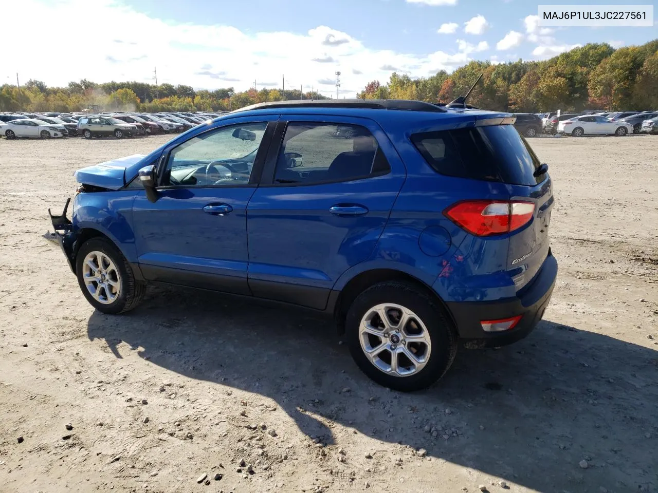 2018 Ford Ecosport Se VIN: MAJ6P1UL3JC227561 Lot: 75882594