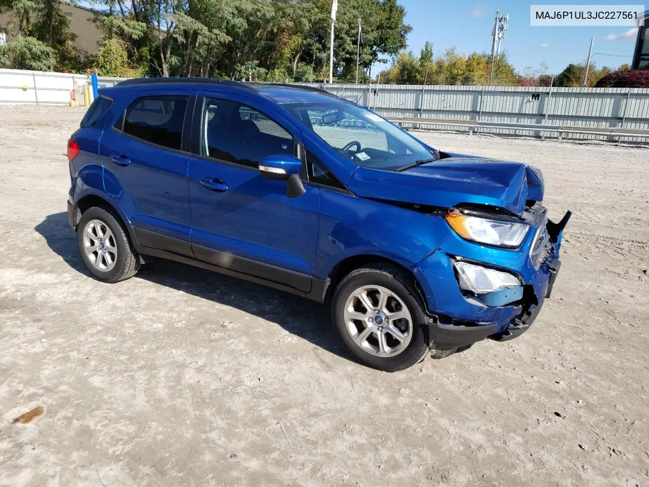 2018 Ford Ecosport Se VIN: MAJ6P1UL3JC227561 Lot: 75882594