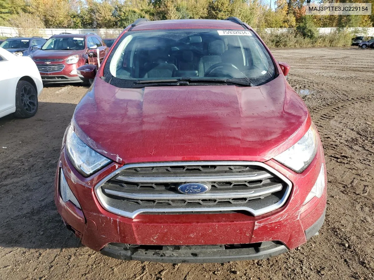 2018 Ford Ecosport Se VIN: MAJ3P1TE3JC229154 Lot: 75932034