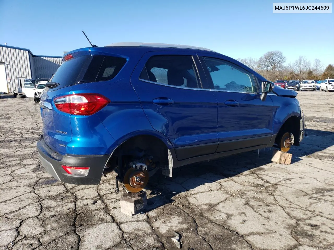 2018 Ford Ecosport Titanium VIN: MAJ6P1WL6JC244609 Lot: 76008383