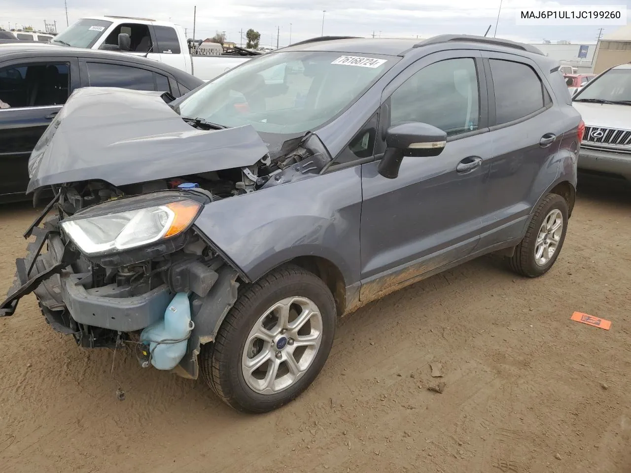 2018 Ford Ecosport Se VIN: MAJ6P1UL1JC199260 Lot: 76168724