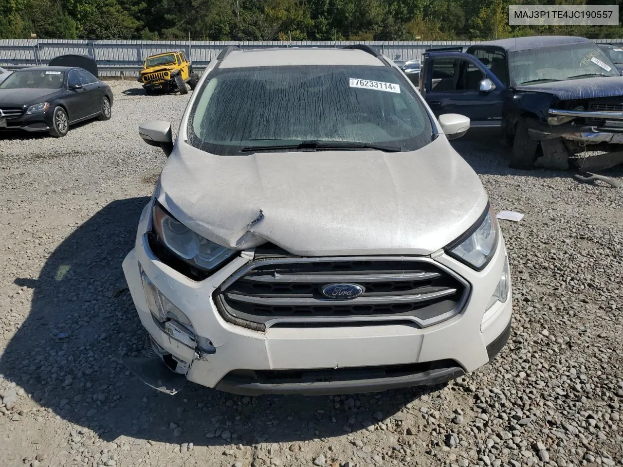 2018 Ford Ecosport Se VIN: MAJ3P1TE4JC190557 Lot: 76233114