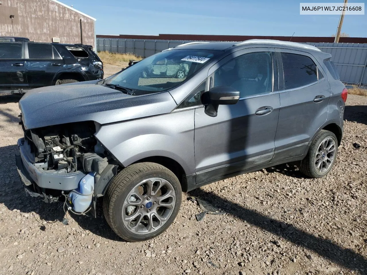 2018 Ford Ecosport Titanium VIN: MAJ6P1WL7JC216608 Lot: 76417544