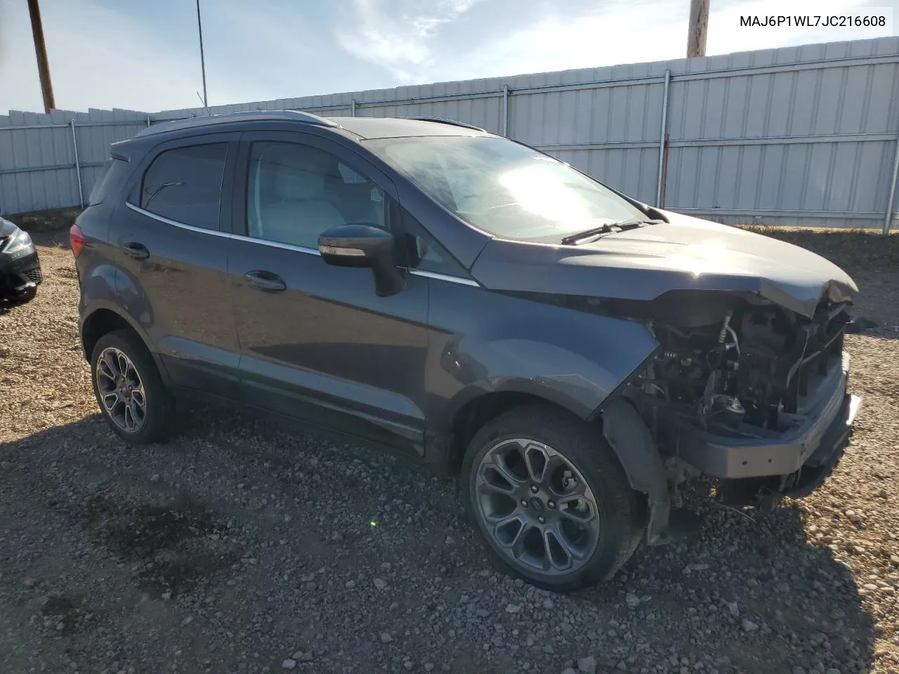 2018 Ford Ecosport Titanium VIN: MAJ6P1WL7JC216608 Lot: 76417544