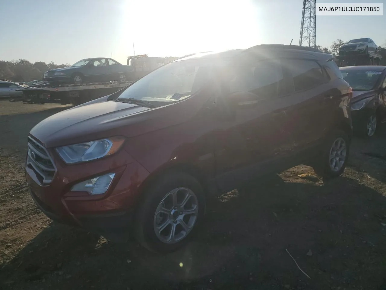 2018 Ford Ecosport Se VIN: MAJ6P1UL3JC171850 Lot: 76566834