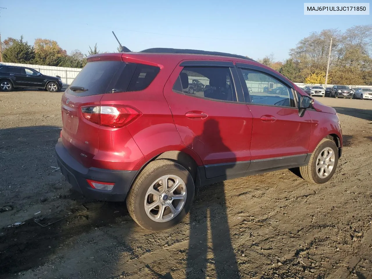 2018 Ford Ecosport Se VIN: MAJ6P1UL3JC171850 Lot: 76566834