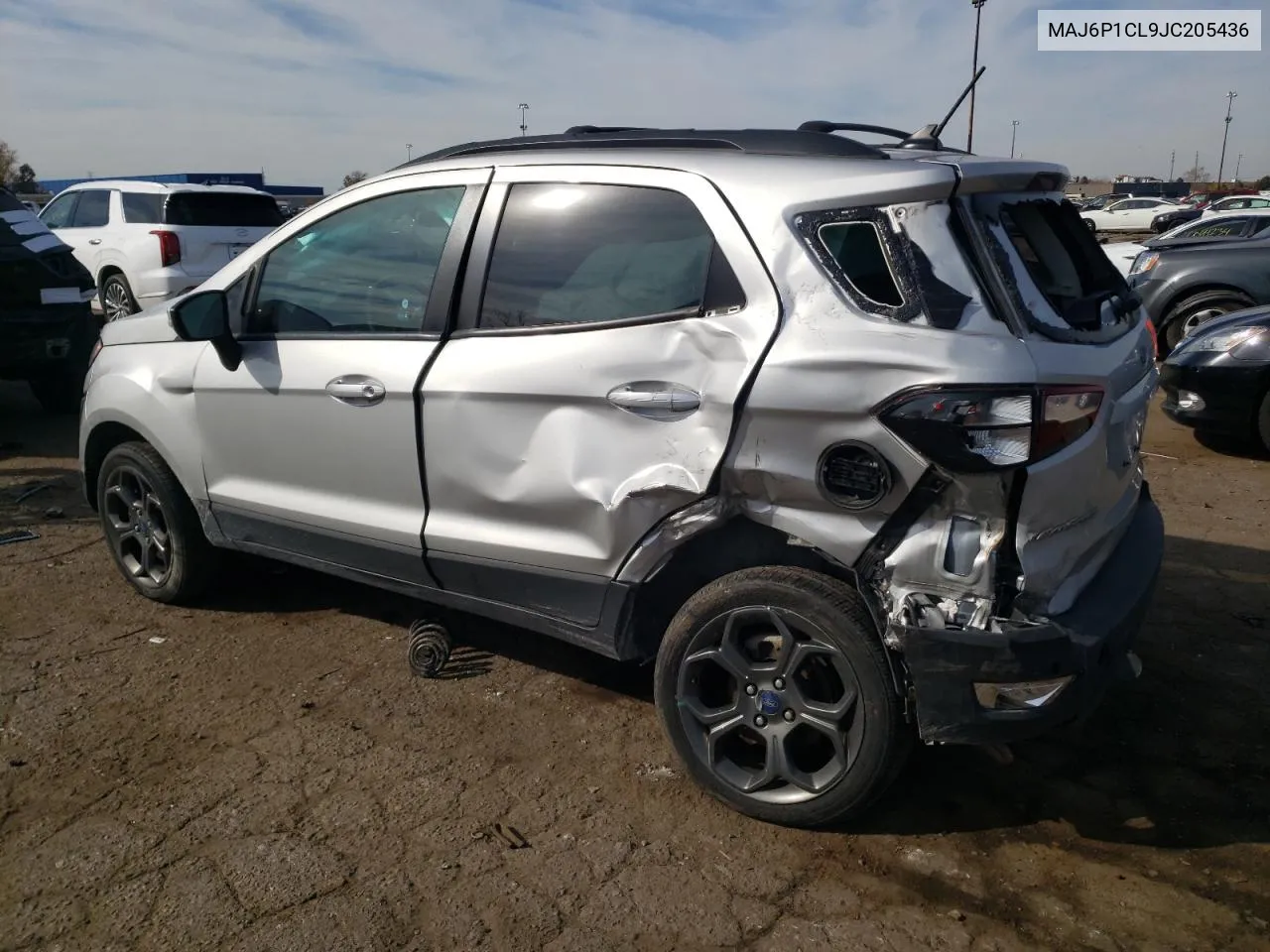 2018 Ford Ecosport Ses VIN: MAJ6P1CL9JC205436 Lot: 76571094