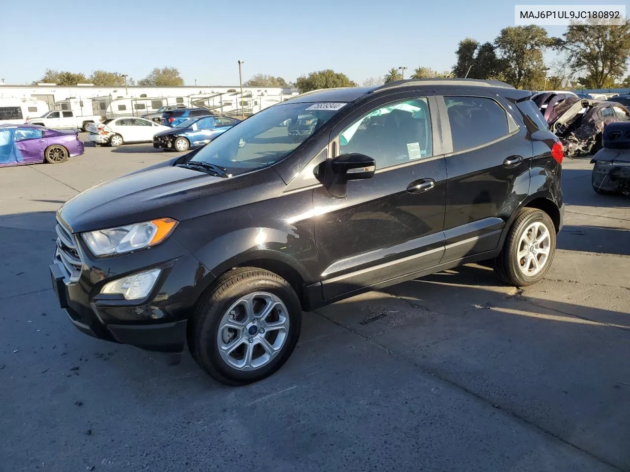 2018 Ford Ecosport Se VIN: MAJ6P1UL9JC180892 Lot: 76639344