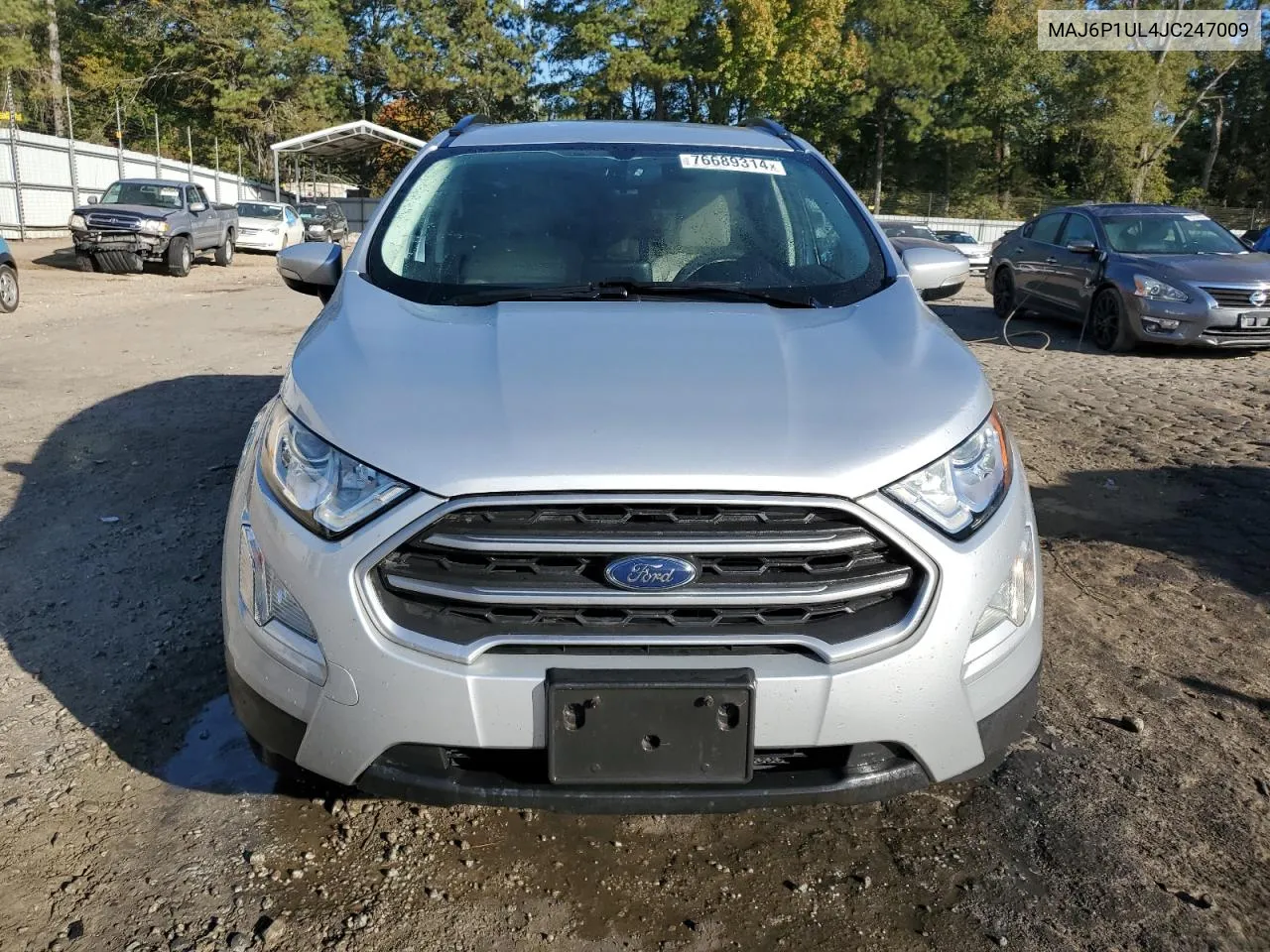 2018 Ford Ecosport Se VIN: MAJ6P1UL4JC247009 Lot: 76689314