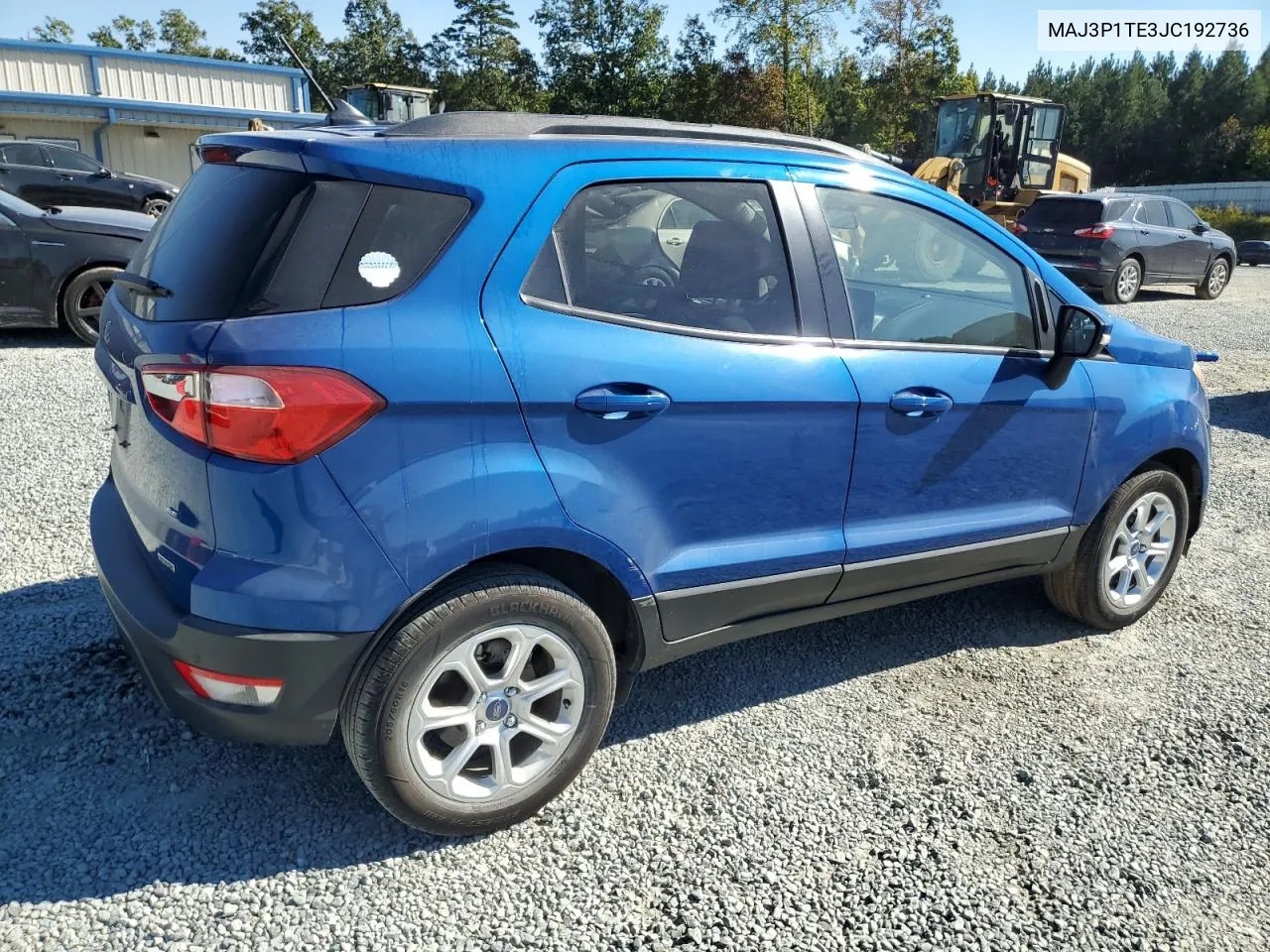 2018 Ford Ecosport Se VIN: MAJ3P1TE3JC192736 Lot: 76807224