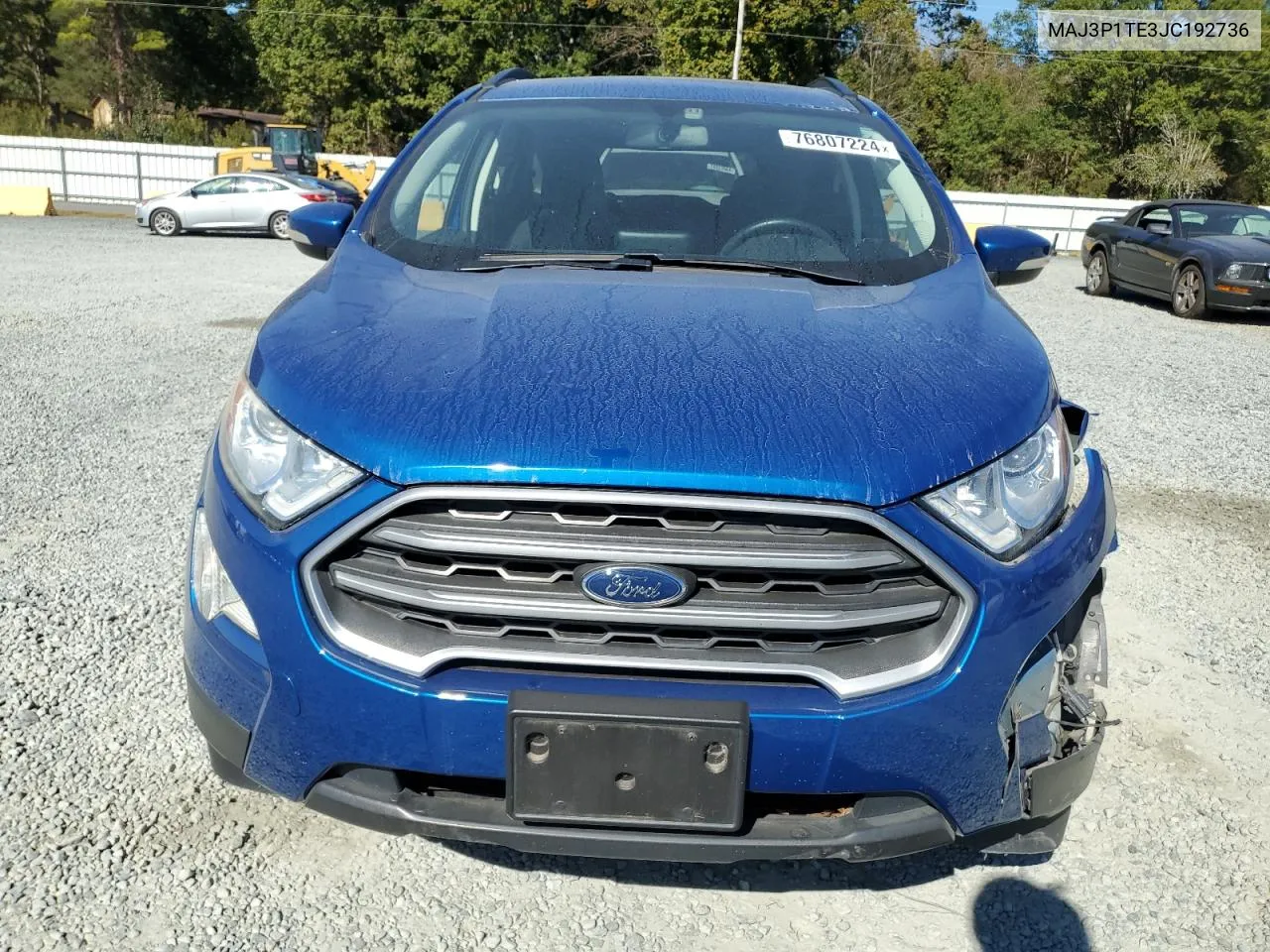 2018 Ford Ecosport Se VIN: MAJ3P1TE3JC192736 Lot: 76807224