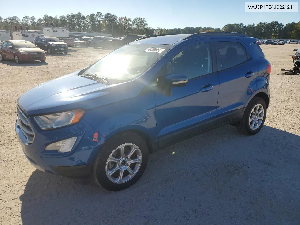 2018 Ford Ecosport Se VIN: MAJ3P1TE4JC221211 Lot: 76826654