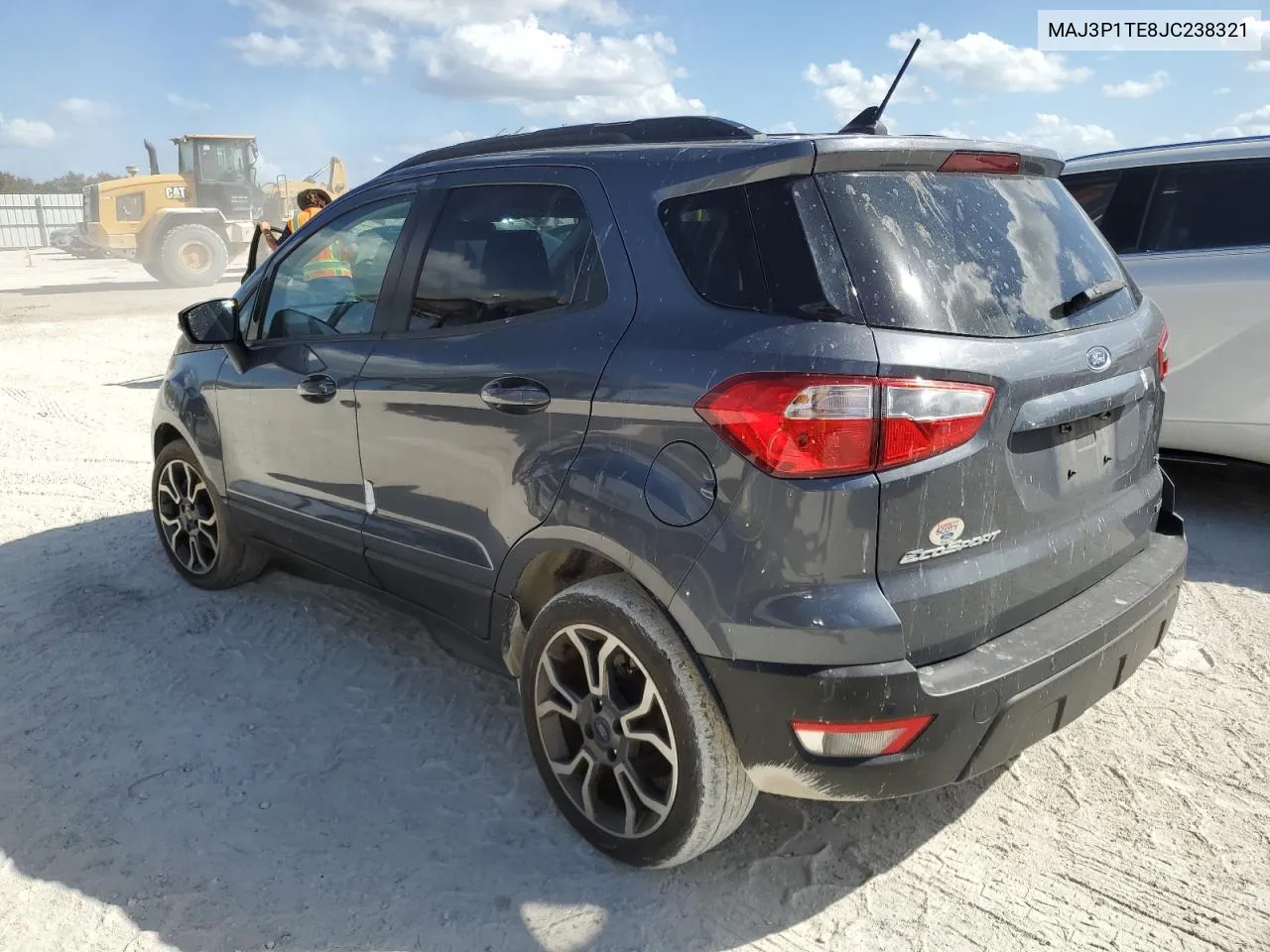 2018 Ford Ecosport Se VIN: MAJ3P1TE8JC238321 Lot: 76835584