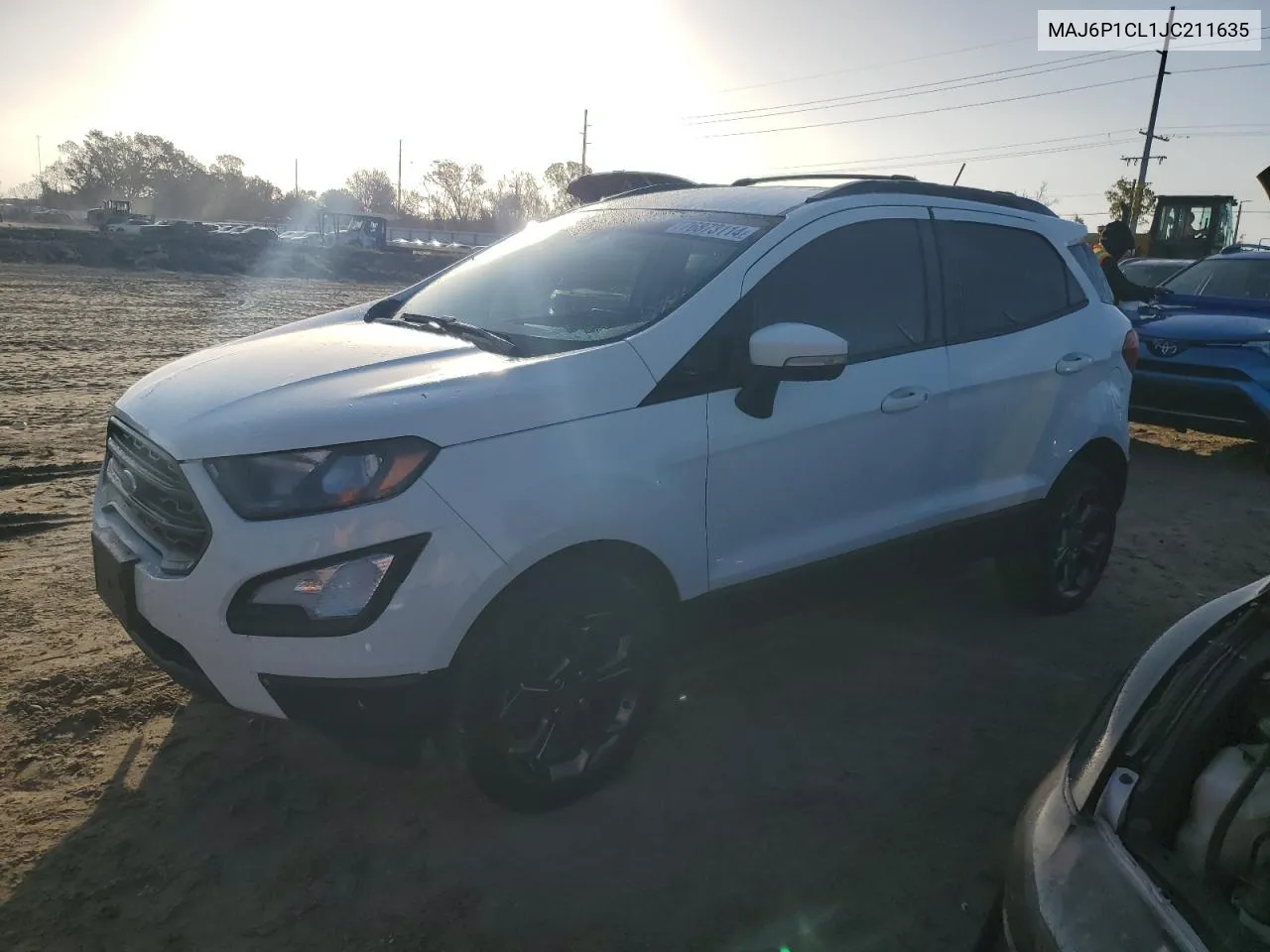 2018 Ford Ecosport Ses VIN: MAJ6P1CL1JC211635 Lot: 76873114