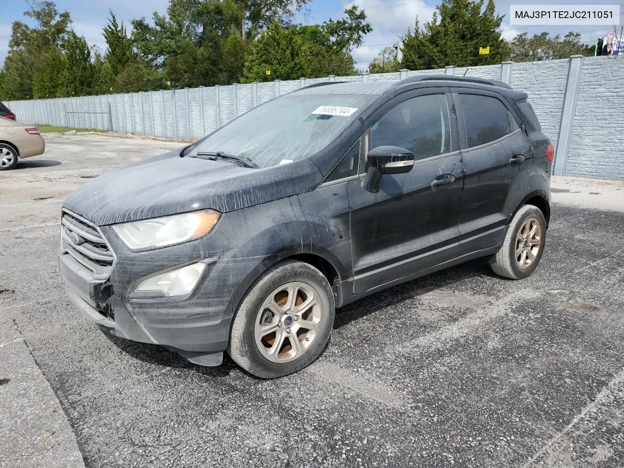 2018 Ford Ecosport Se VIN: MAJ3P1TE2JC211051 Lot: 76886744