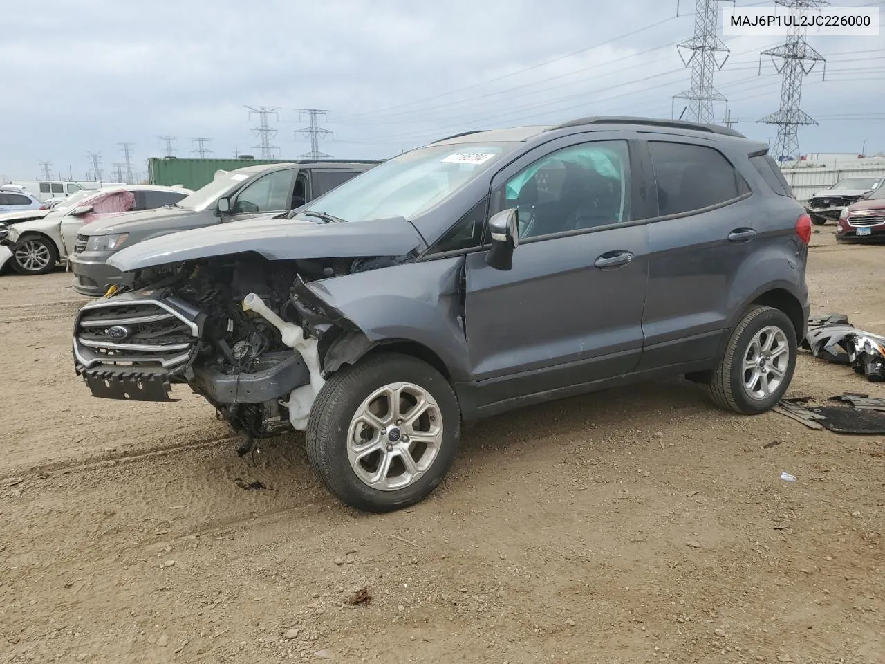 2018 Ford Ecosport Se VIN: MAJ6P1UL2JC226000 Lot: 77196794