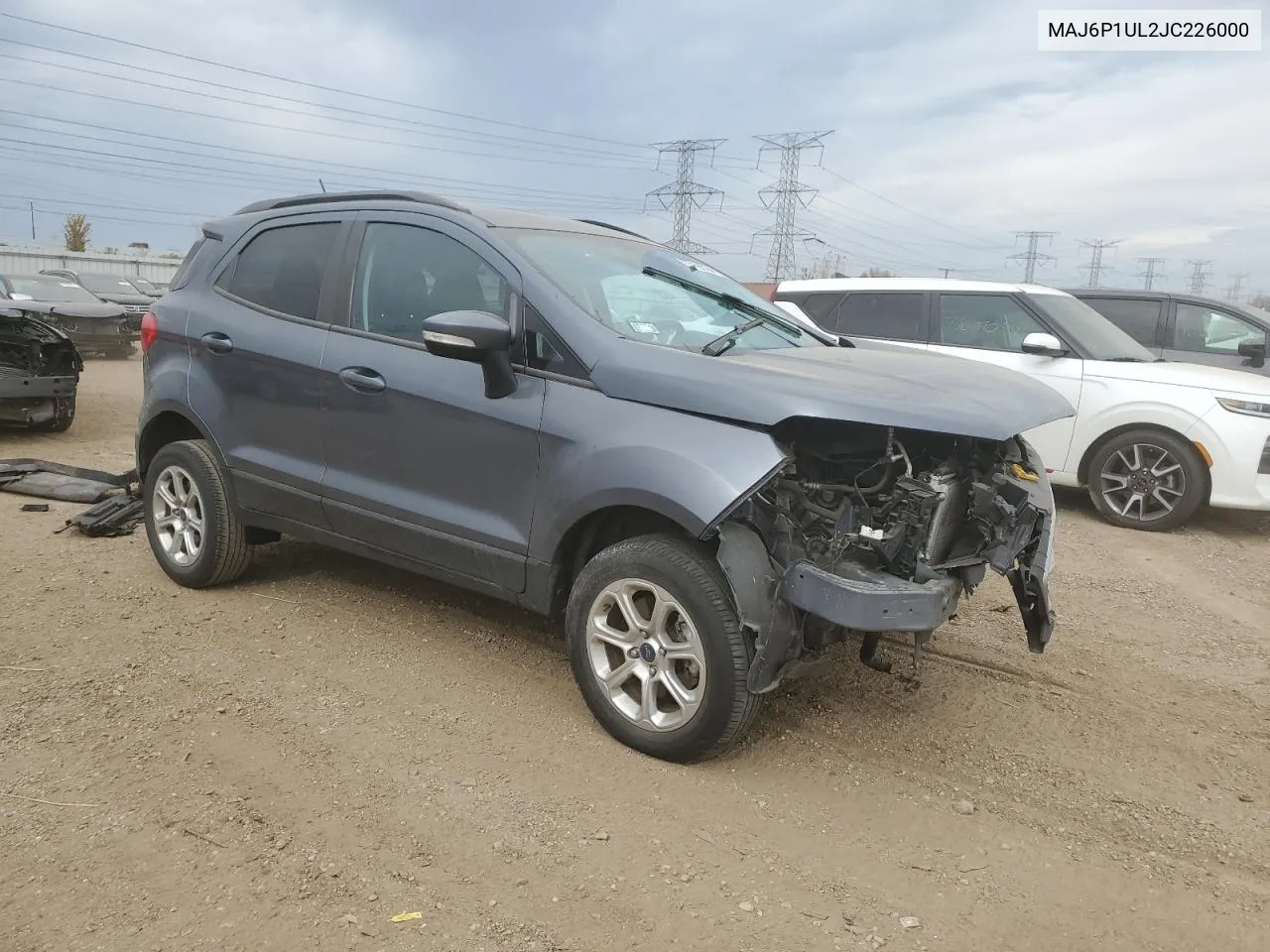 2018 Ford Ecosport Se VIN: MAJ6P1UL2JC226000 Lot: 77196794