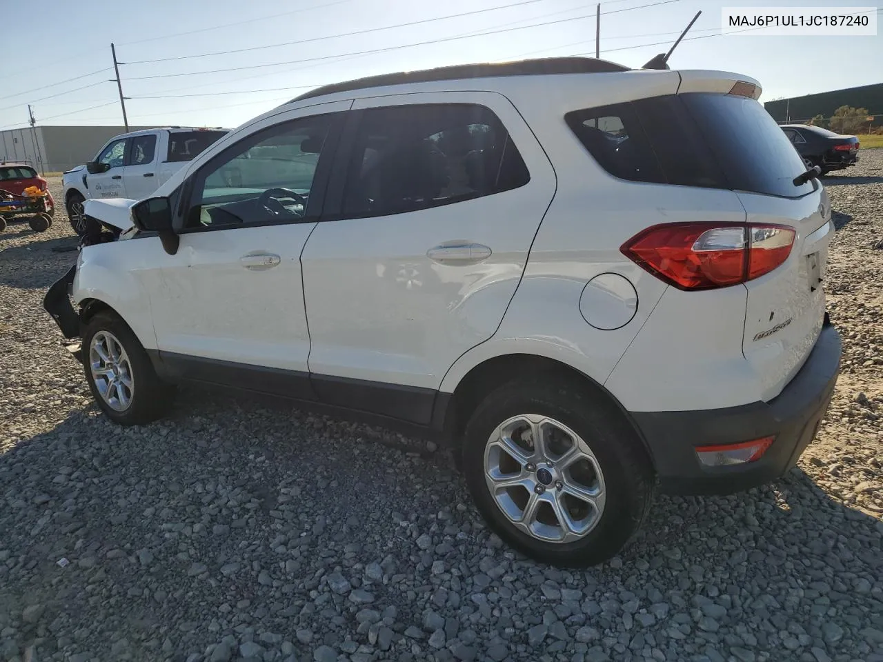 2018 Ford Ecosport Se VIN: MAJ6P1UL1JC187240 Lot: 77340764