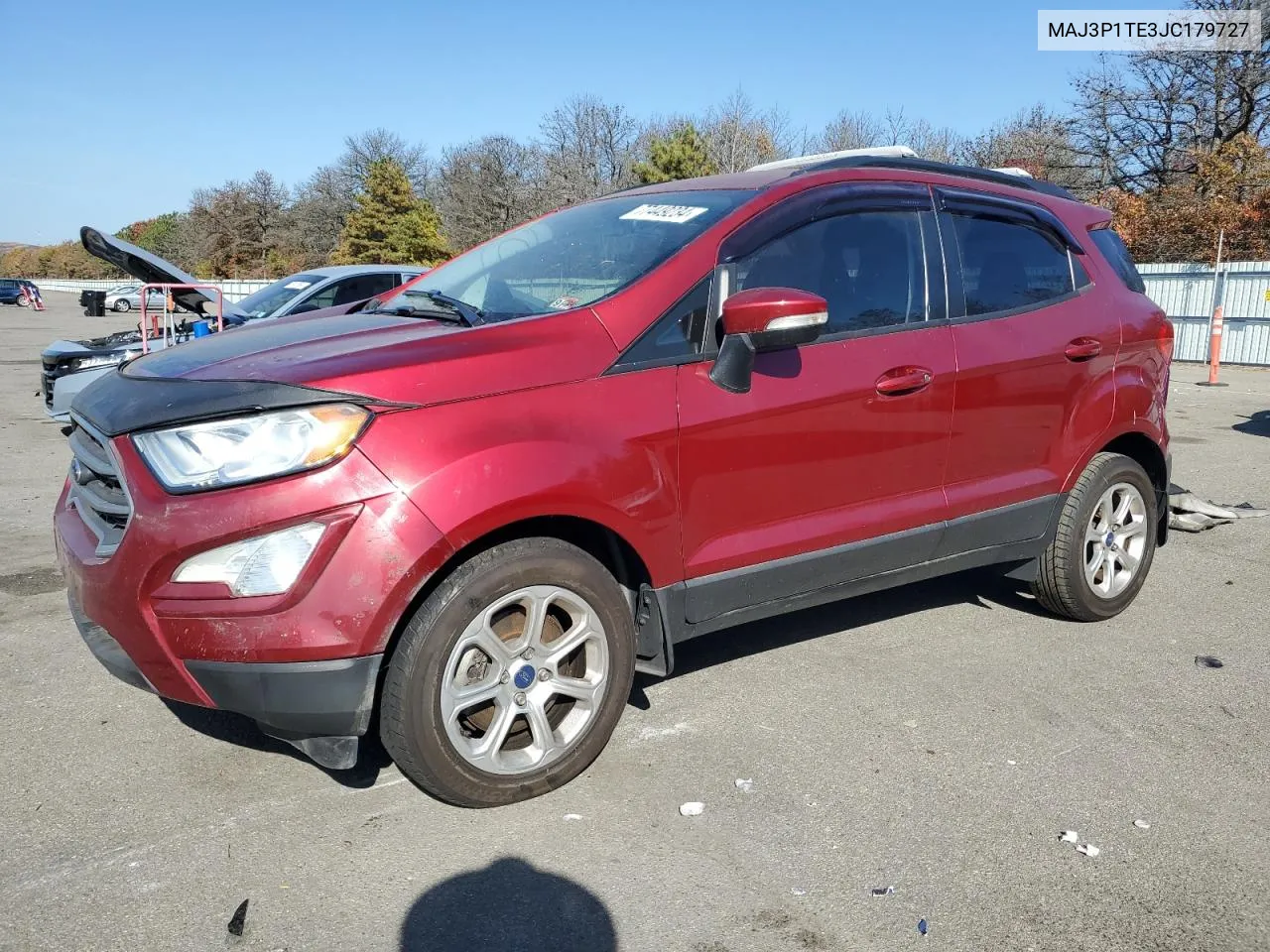 2018 Ford Ecosport Se VIN: MAJ3P1TE3JC179727 Lot: 77449234