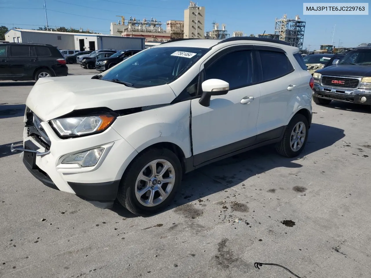 2018 Ford Ecosport Se VIN: MAJ3P1TE6JC229763 Lot: 77561464