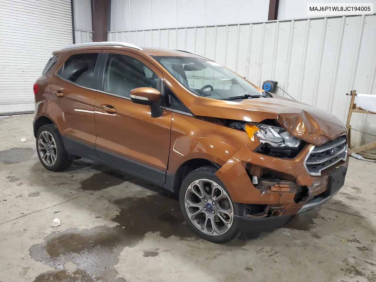 2018 Ford Ecosport Titanium VIN: MAJ6P1WL8JC194005 Lot: 77563734